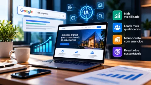 criacao de sites com seo e geo para gerar leads e reduzir custos